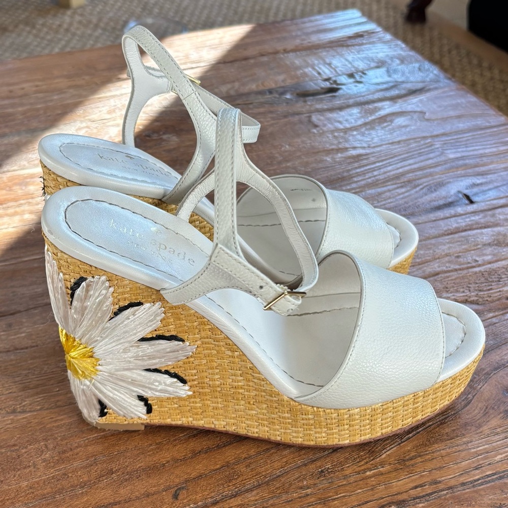 Fun Floral Kate Spade Wedges